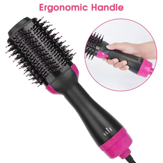 J.founder™ 4-in-1 Hot Air Brush – Hair Dryer, Straightener & Volumizer