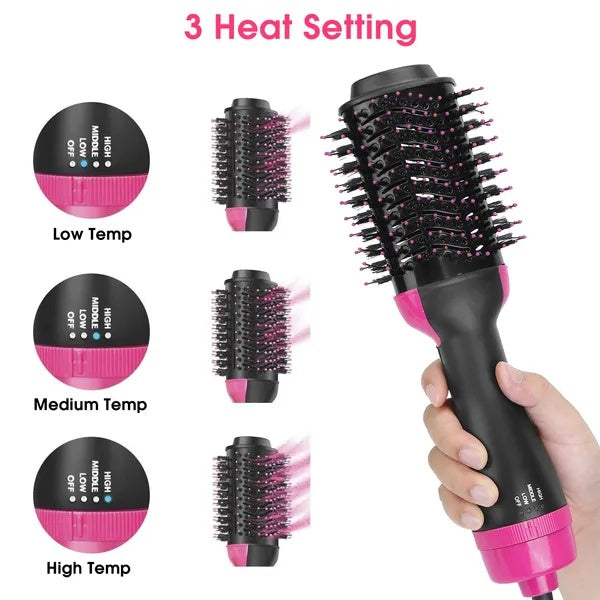 J.founder™ 4-in-1 Hot Air Brush – Hair Dryer, Straightener & Volumizer