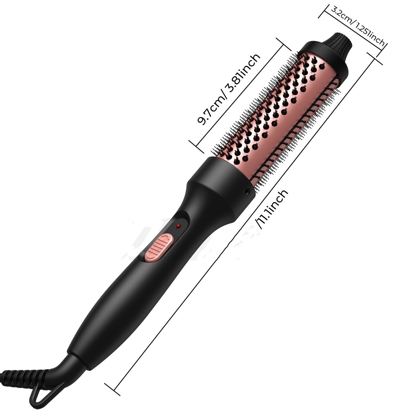 J.founder 3-in-1 Hair Styler Brush – Straighten, Curl & Volumize