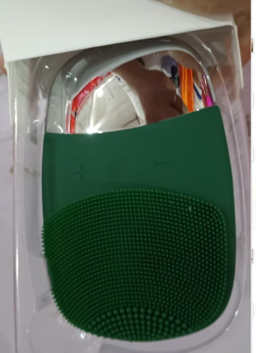 J.founder Sonic Face Cleansing Brush – Mini Silicone, Waterproof & Rechargeable