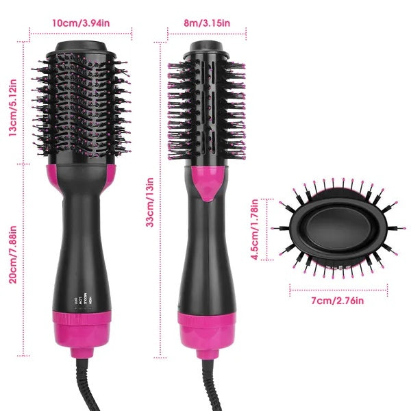 J.founder™ 4-in-1 Hot Air Brush – Hair Dryer, Straightener & Volumizer