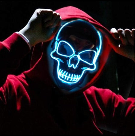LED Skull Mask – Scary Halloween & Cosplay Glow