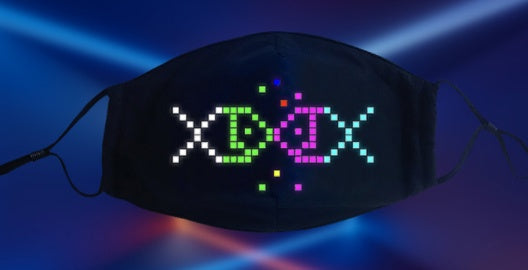 Bluetooth LED Luminous Mask – Customizable via App | Party & Festival Ready