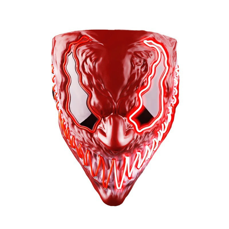 Halloween Horror Venom LED Luminous Mask Prom Party Scary Dress Up Mask Cosplay Play Props