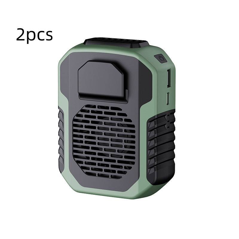 Rechargeable Clip-On Waist & Neck Mini Fan – Portable USB Cooling for Outdoor Sports