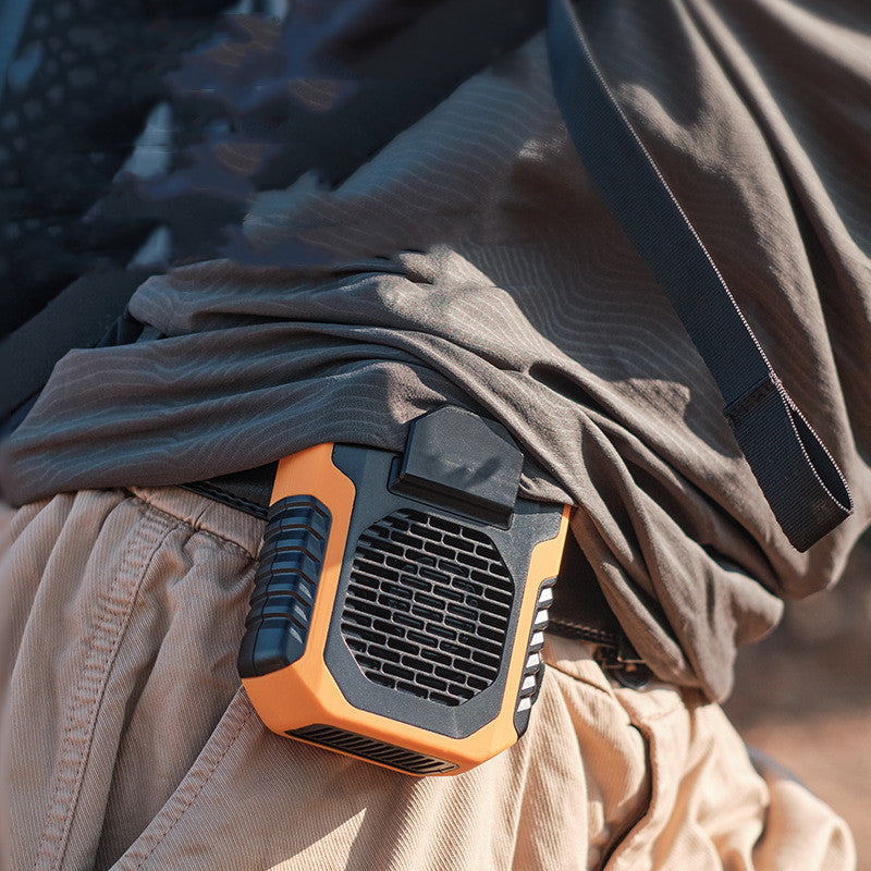 Rechargeable Clip-On Waist & Neck Mini Fan – Portable USB Cooling for Outdoor Sports