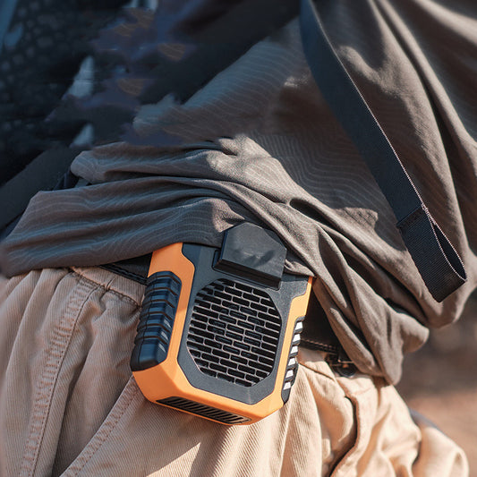 Rechargeable Clip-On Waist & Neck Mini Fan – Portable USB Cooling for Outdoor Sports