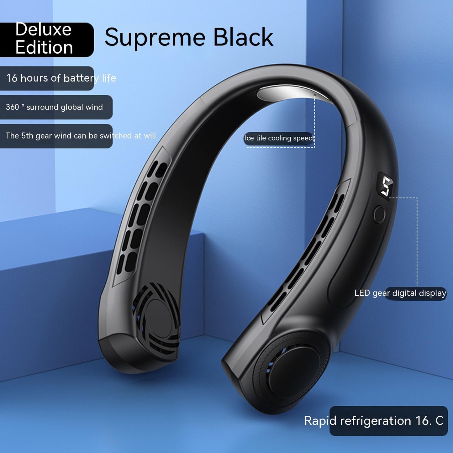 J.founder Neck Fan – USB Rechargeable & Bladeless